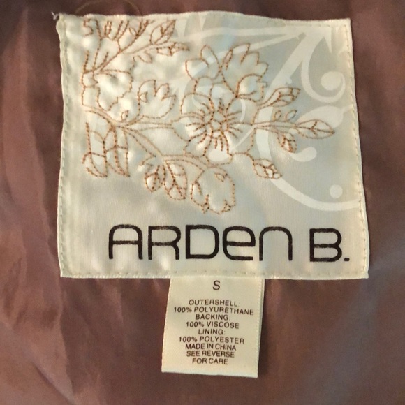 Vintage Arden B. Mauve Leather Jacket SzSm - Picture 11 of 12